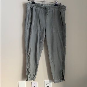 Athlete green joggers